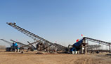 機(jī)制砂現(xiàn)場